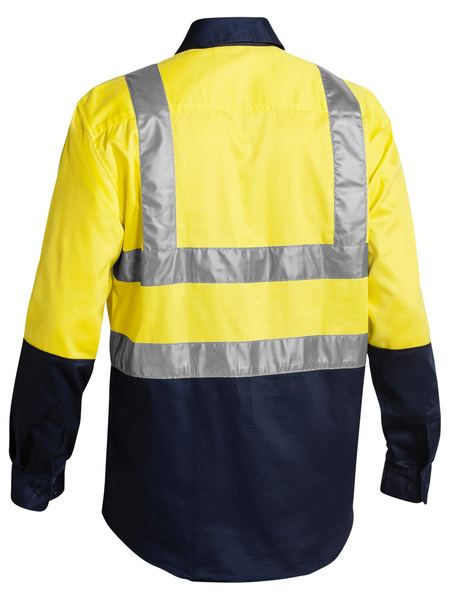 Bisley Taped Hi Vis Drill Shirt - Long Sleeve-(BS6267T)