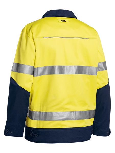 Bisley Taped Hi Vis Drill Jacket With Liquid Repellent Finish -(BJ6917T)