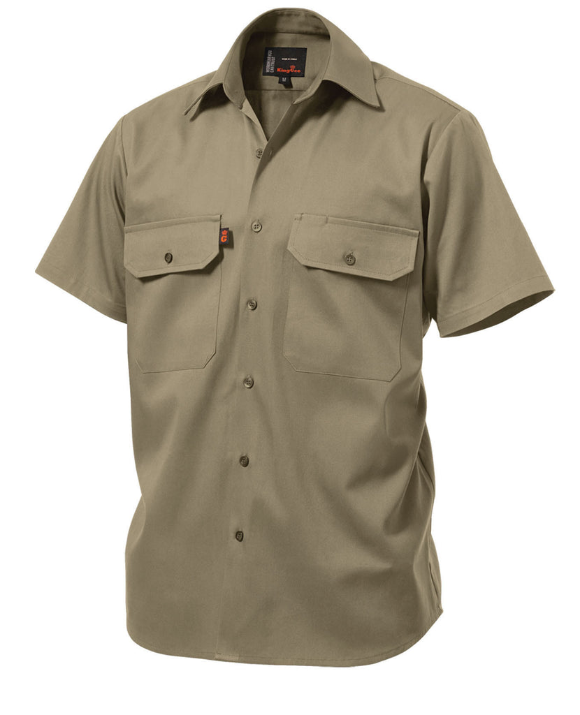 King Gee  Open Front Drill Shirt S/S  (K04030)