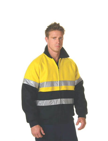 DNC Hi Vis Two Tone Bluey Bomber Jacket with CSR R/Tape (3859