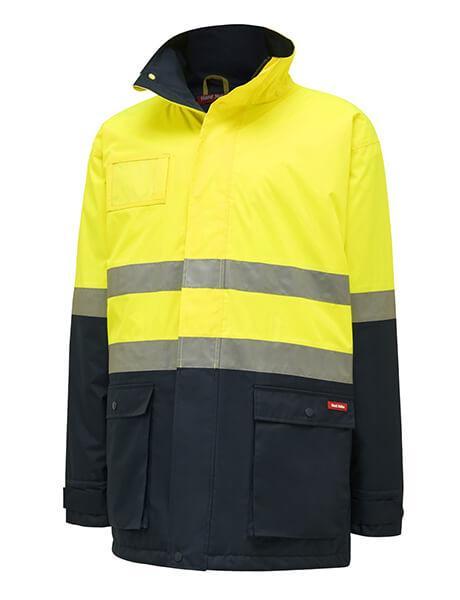 Hard Yakka Hi-Visibility 2Tone Quilted Jacket With Tape (Y06685)