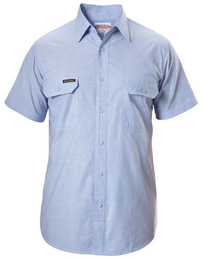 Hard Yakka Cotton Chambray Shirt Short Sleeve (Y07529)