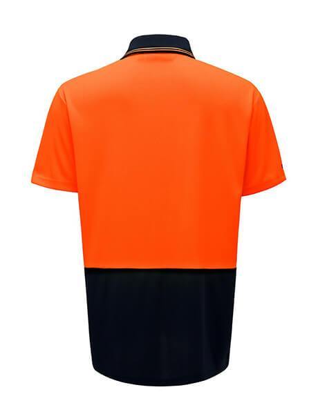 Hard Yakka Hi Vis 2 Tone S/Sl Micro Mesh Polo (Y19605)