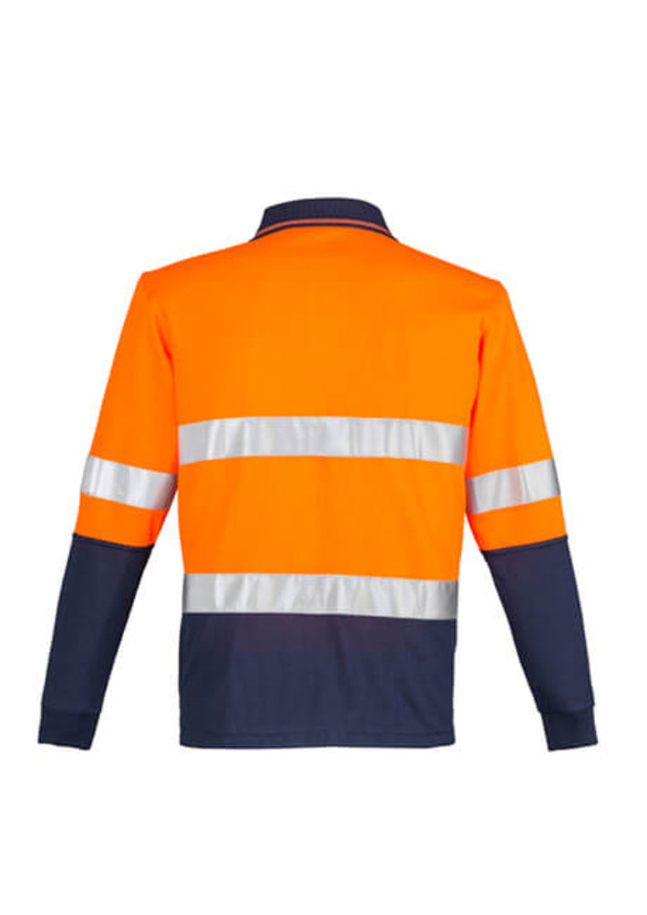 Syzmik Mens Hi Vis Spliced Polo - Long Sleeve Hoop Taped (ZH235)