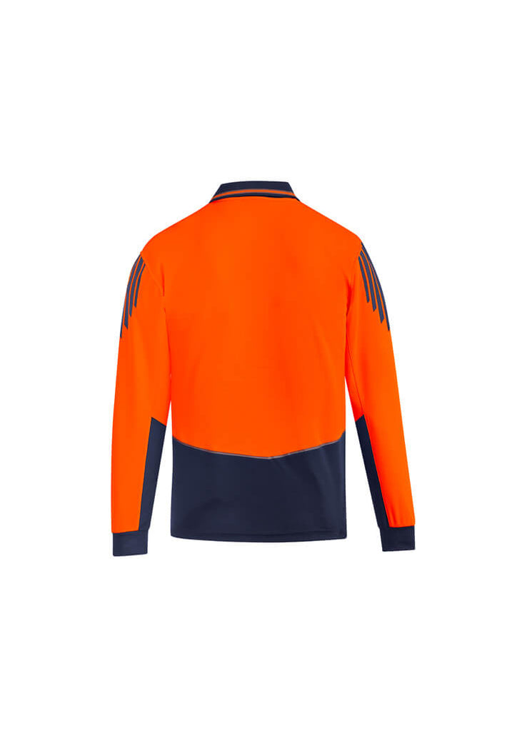 Syzmik Mens Hi Vis Flux L/S Polo (ZH310)