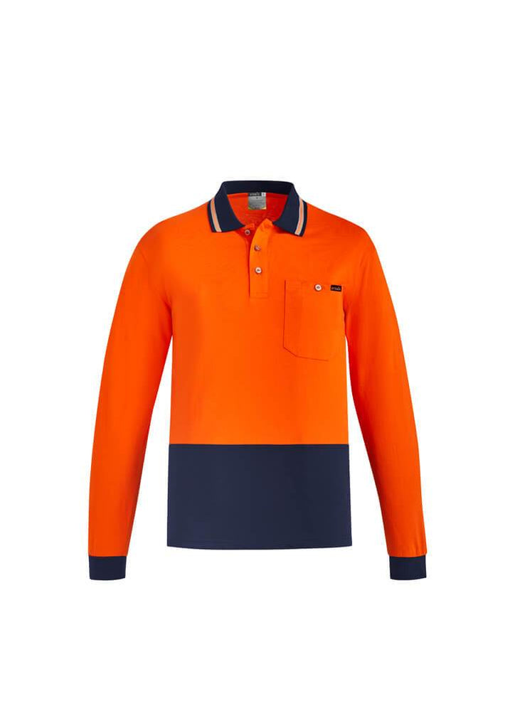 Syzmik Mens Hi Vis Cotton L/S Polo (ZH430)