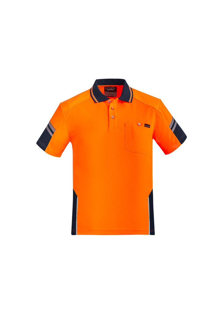 Syzmik Mens Reinforced Hi Vis Squad S/S Polo (ZH465)