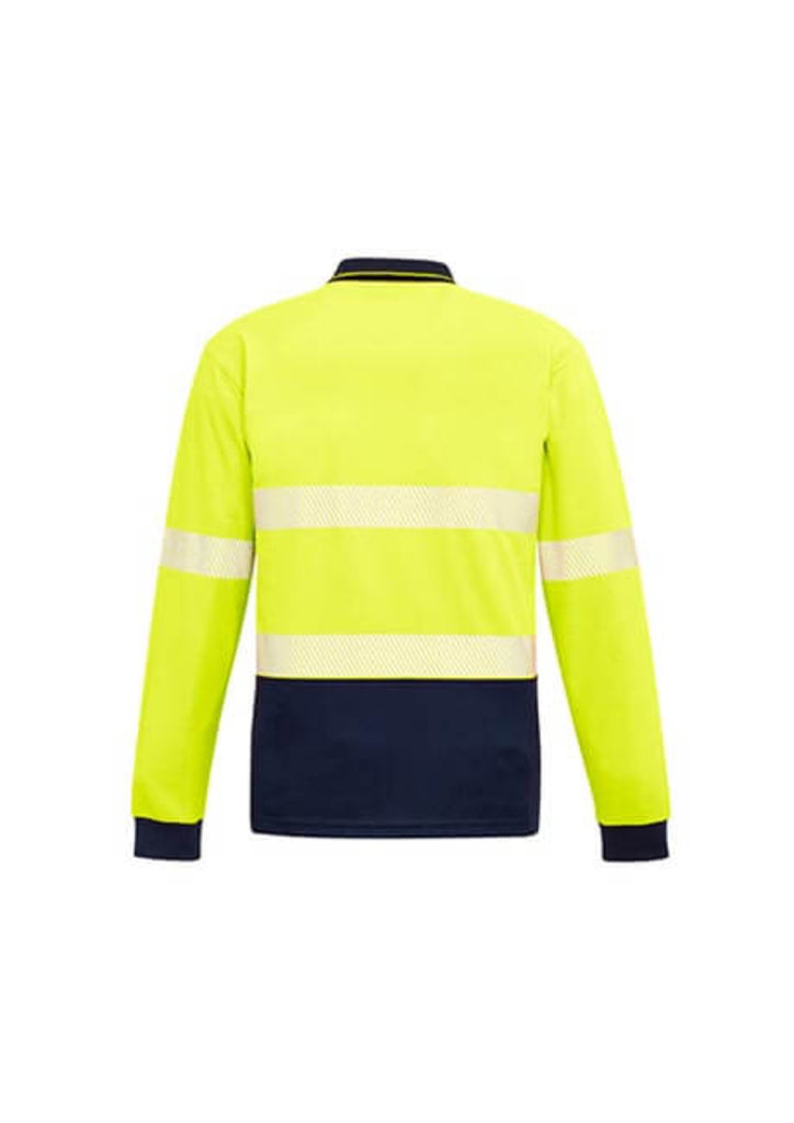 Syzmik Unisex Hi Vis Segmented L/S Polo - Hoop Taped   (ZH530)