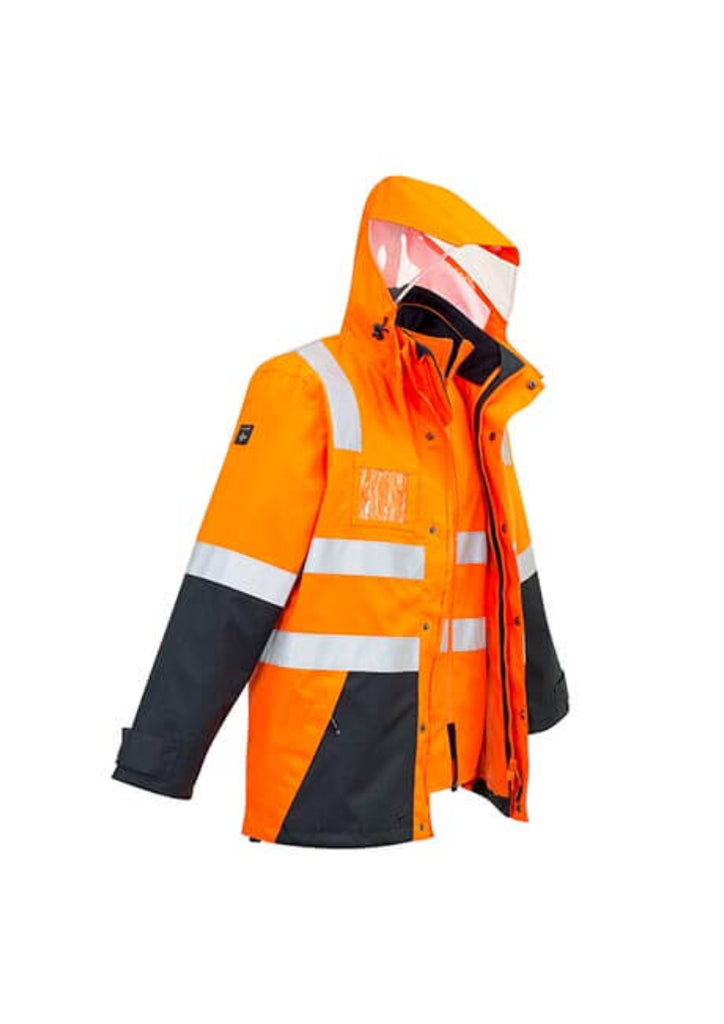 Syzmik  Mens Hi Vis 4 In 1 Waterproof Jacket (ZJ532)