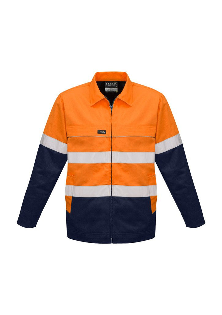 Syzmik ZJ590 Mens Hi Vis Cotton Drill Jacket