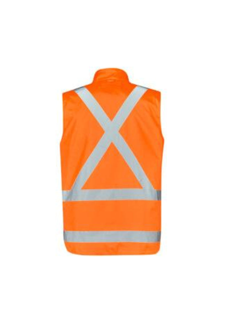 Syzmik Mens Hi Vis X Back Taped 4 In 1 Waterproof Jacket (ZJ616)