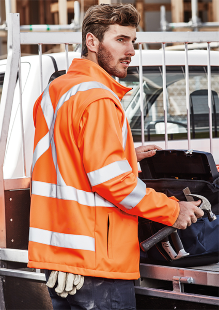Hi vis outlet soft shell jacket