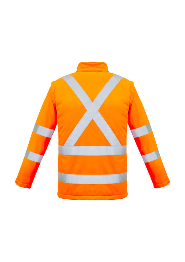 Syzmik Unisex Hi Vis 2 In 1 X Back Soft Shell Jacket (ZJ680)