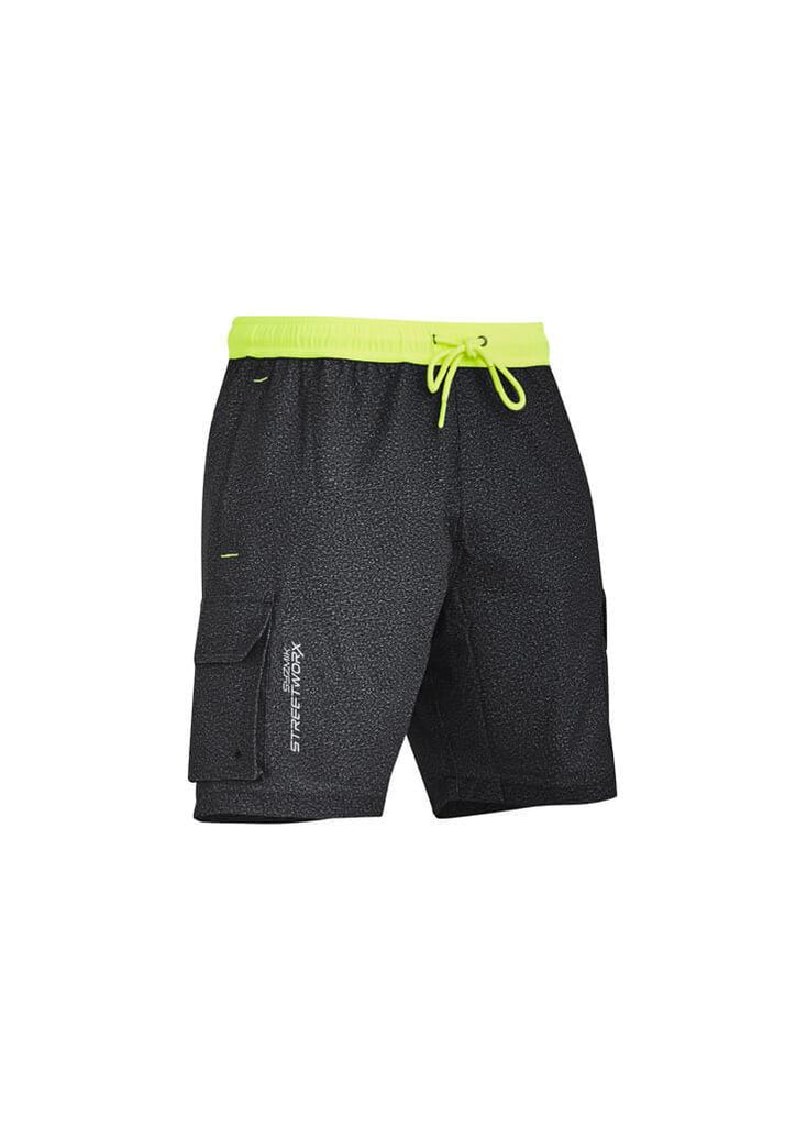 Syzmik Mens Streetworx Stretch Work Board Short (ZS240)