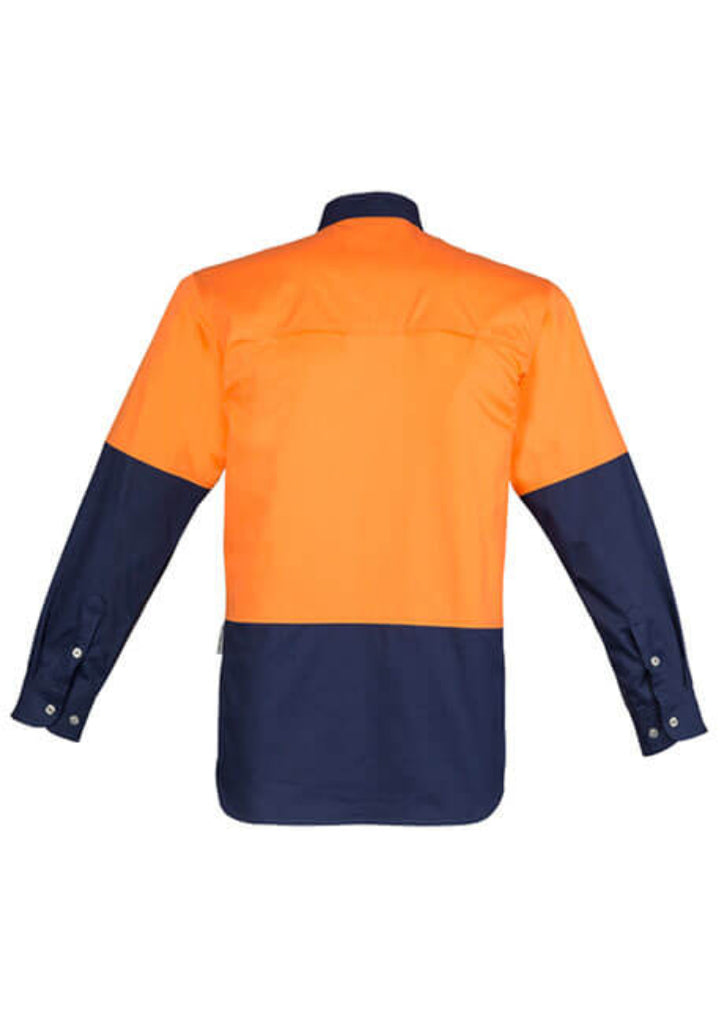 Syzmik Mens Hi Vis Spliced Industrial Shirt (ZW122)