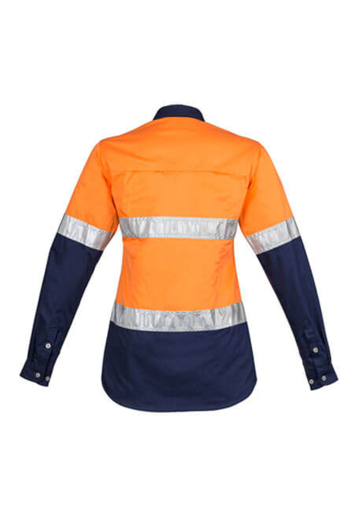 Syzmik Hi Vis Spliced Industrial Shirt - Hoop Taped (ZWL123)