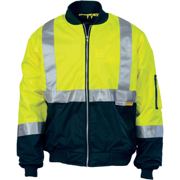 DNC Hivis 2 Tone Bomber Jacket With Csr R/tape (3762)