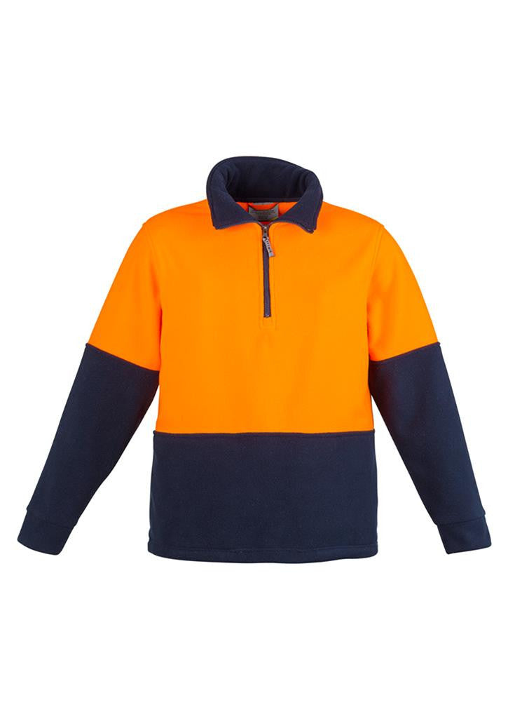 Syzmik Unisex Hi Vis Half Zip Polar Fleece Jumper ZT460 Workwear Direct